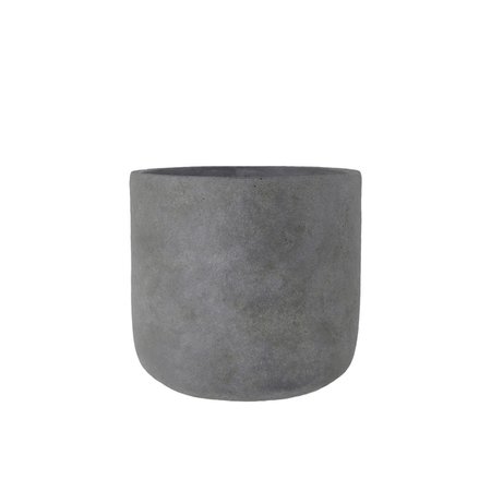 URBAN TRENDS COLLECTION Terracotta Round Pot Dark Gray Large 53838